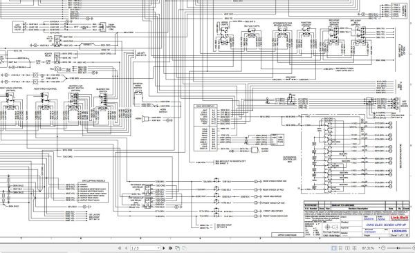 Link Belt Crane HTC 8660XP II Hydraulic and Electrical Diagrams