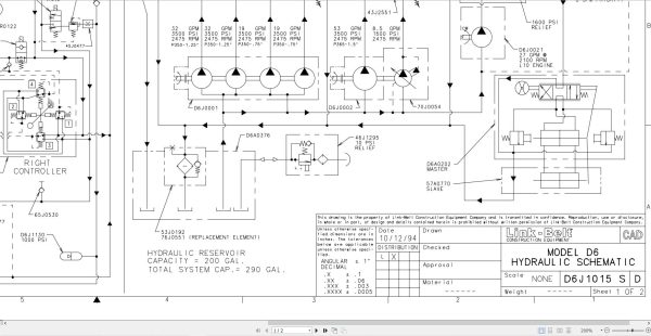 Link Belt Crane HTC 8665 Hydraulic and Electrical Diagrams 1