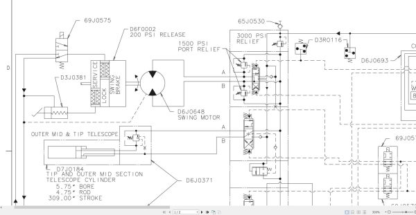 Link Belt Crane HTC 8665XL Hydraulic and Electrical Diagrams 1