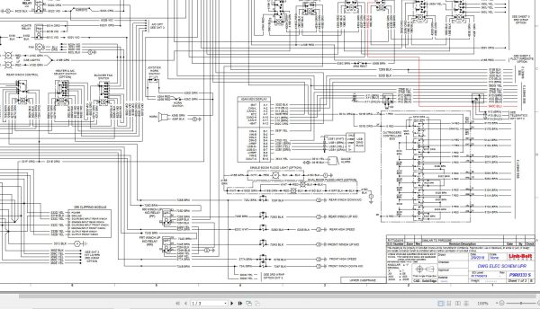 Link Belt Crane HTC 8675 II Electrical and Hydraulic Diagram 1