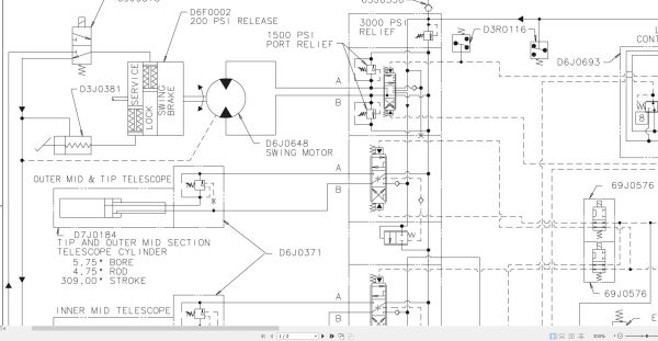 Link Belt Crane HTT 8675 Electrical and Hydraulic Diagrams 1