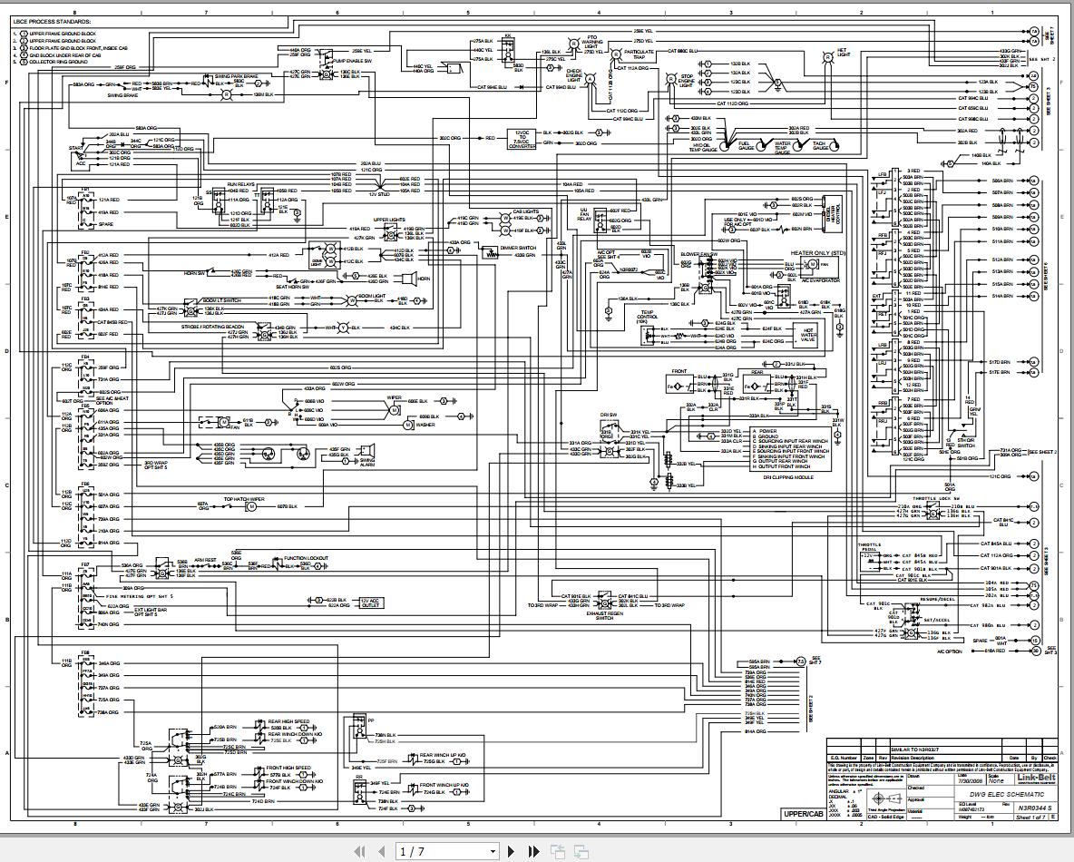 Link Belt Crane HTT 8690 Hydraulic and Electrical Diagrams