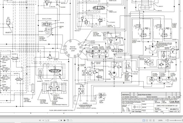 Link Belt Crane HTT 8690CE Hydraulic and Electrical Diagrams 1
