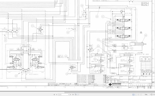 Link Belt Crane LS 138H II Electrical and Hydraulic Diagrams 1