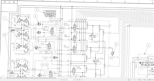 Link Belt Crane LS 218H II Hydraulic and Electrical Diagrams 1