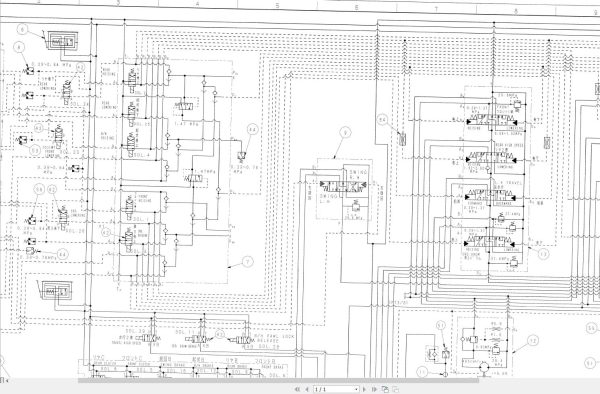 Link Belt Crane LS 218H II LUFF Hydraulic and Electrical Diagrams 1