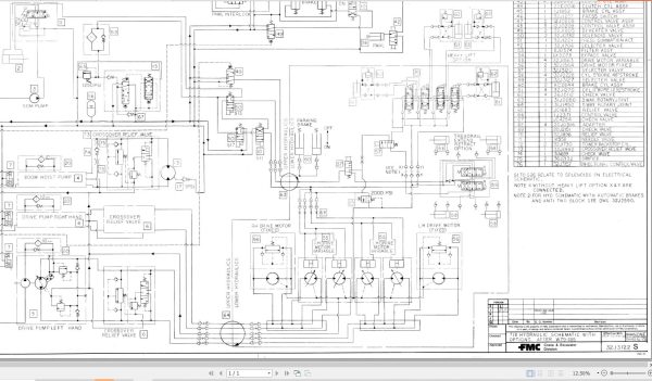Link Belt Crane LS 718 Hydraulic and Electrical Diagrams 1
