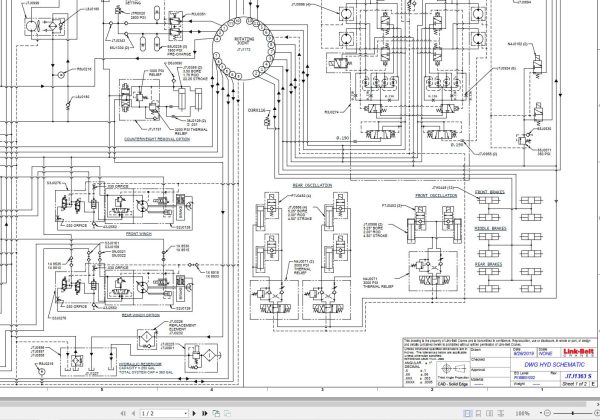 Link Belt Crane RTC 80110 II Hydraulic and Electrical Diagrams 1