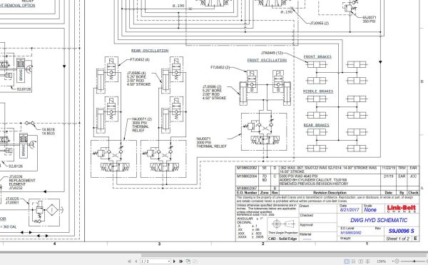Link Belt Crane RTC 80130 II Hydraulic and Electrical Diagrams 1