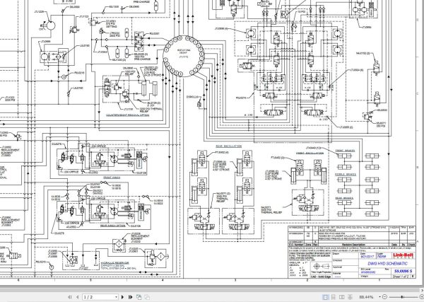Link Belt Crane RTC 80160XP II Electrical and Hydraulic Diagrams