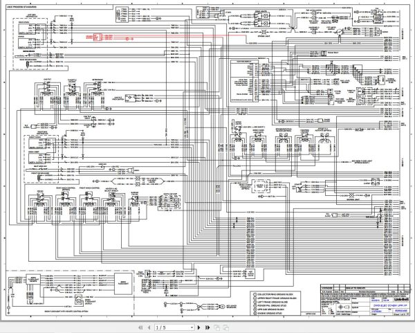 Link Belt Crane RTC 80160XP II Electrical and Hydraulic Diagrams 1