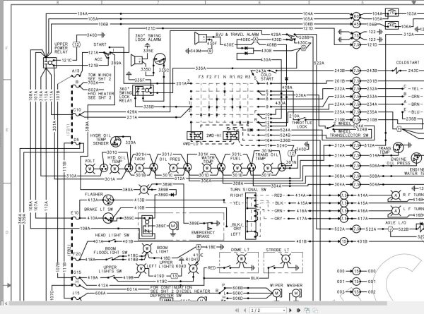 Link Belt Crane RTC 8022 Hydraulic and Electrical Diagrams 1