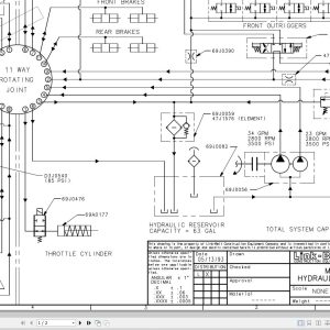 Link Belt Crane RTC 8022C Hydraulic and Electrical Diagrams