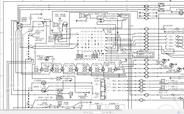 Link Belt Crane RTC 8022C Hydraulic and Electrical Diagrams 1