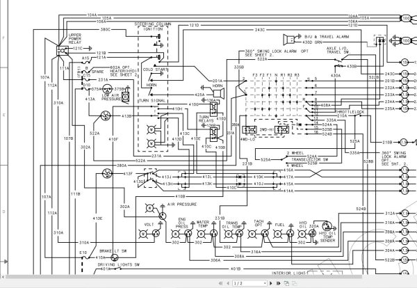 Link Belt Crane RTC 8028 Hydraulic and Electrical Diagrams 1