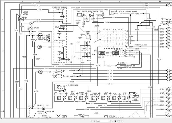 Link Belt Crane RTC 8030 Electrical and Hydraulic Diagrams 1