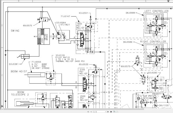 Link Belt Crane RTC 8035 Electrical and Hydraulic Diagrams 1