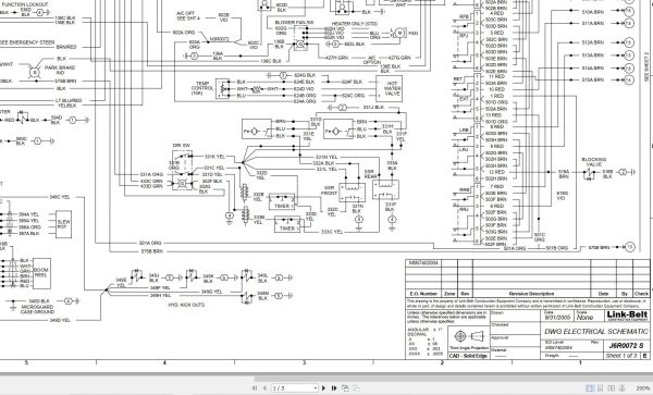 Link Belt Crane RTC 8040 II Electrical and Hydraulic Diagrams