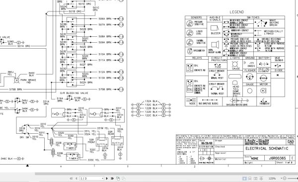 Link Belt Crane RTC 8040S Electrical and Hydraulic Diagrams