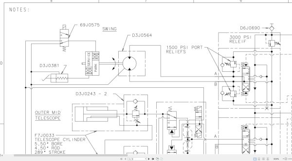 Link Belt Crane RTC 8040S Electrical and Hydraulic Diagrams 1