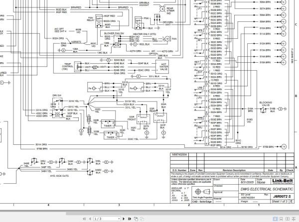 Link Belt Crane RTC 8049 II Hydraulic and Electrical Diagrams