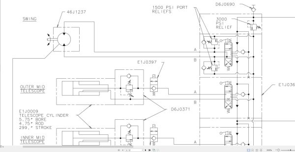 Link Belt Crane RTC 8050 Hydraulic and Electrical Diagrams 1