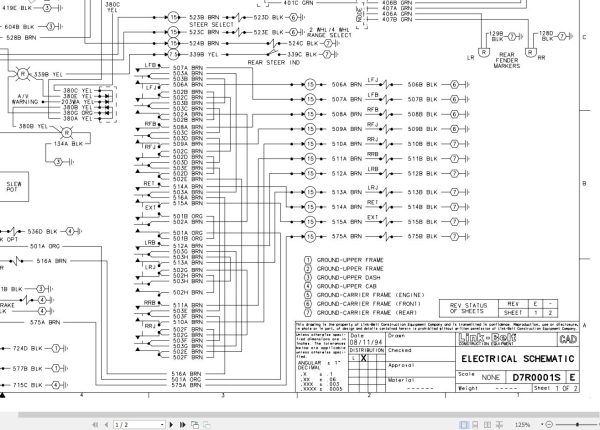 Link Belt Crane RTC 8050XL Hydraulic and Electrical Diagrams