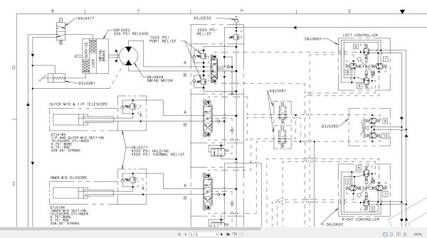 Link Belt Crane RTC 8050XL Hydraulic and Electrical Diagrams 1