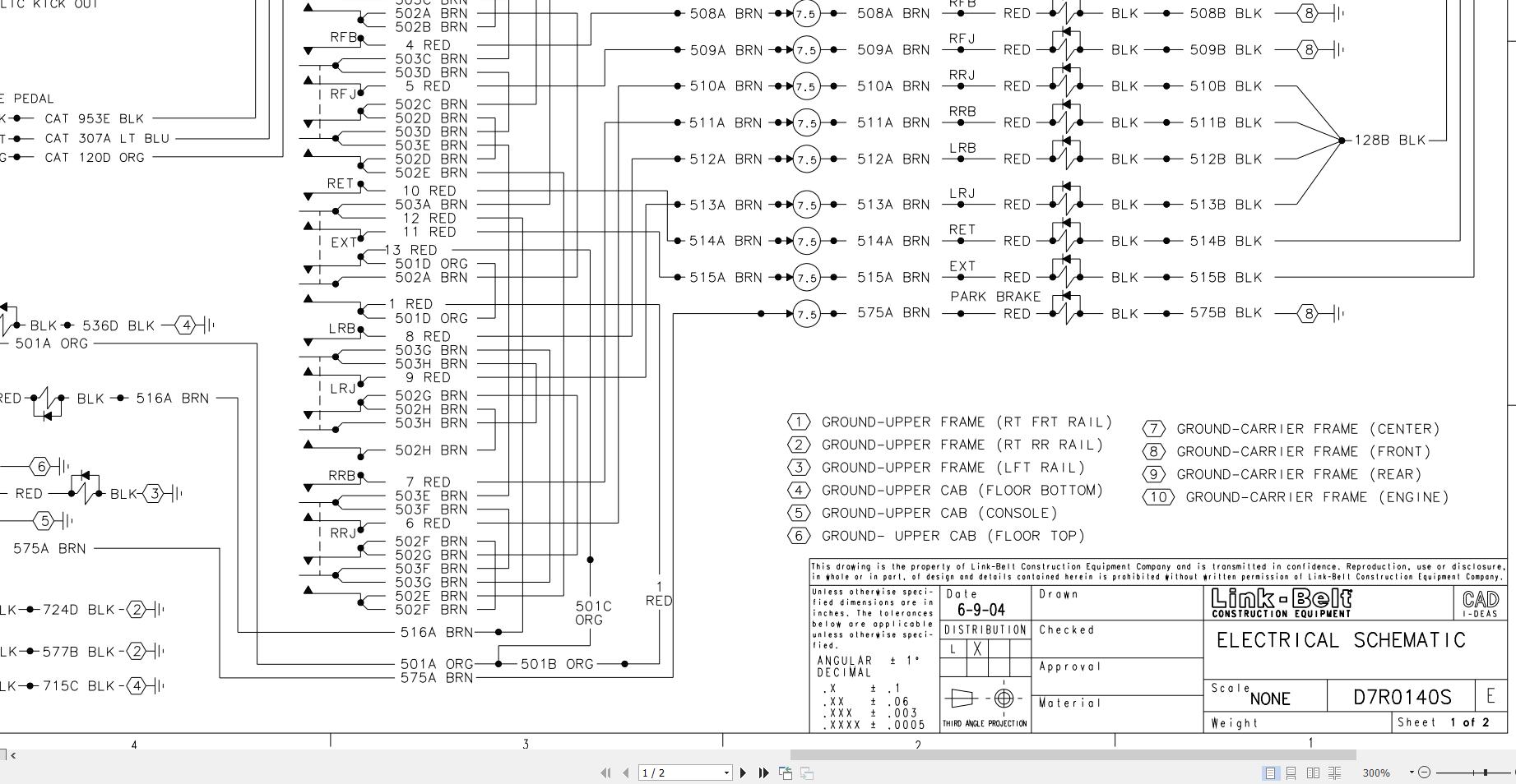 Link Belt Crane RTC 8065 Hydraulic and Electrical Diagrams