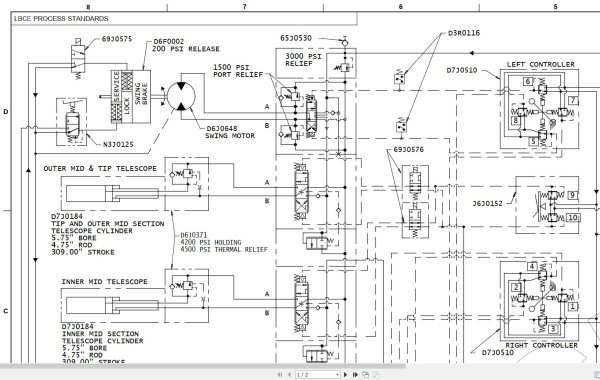 Link Belt Crane RTC 8065 Hydraulic and Electrical Diagrams 1