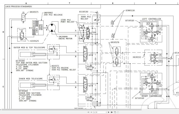 Link Belt Crane RTC 8070 Electrical and Hydraulic Diagrams 1