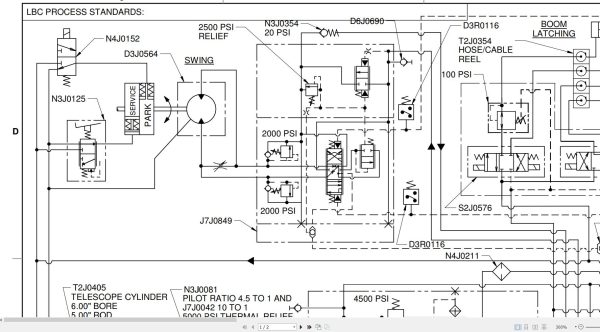 Link Belt Crane RTC 8090 II Electrical and Hydraulic Diagrams 1