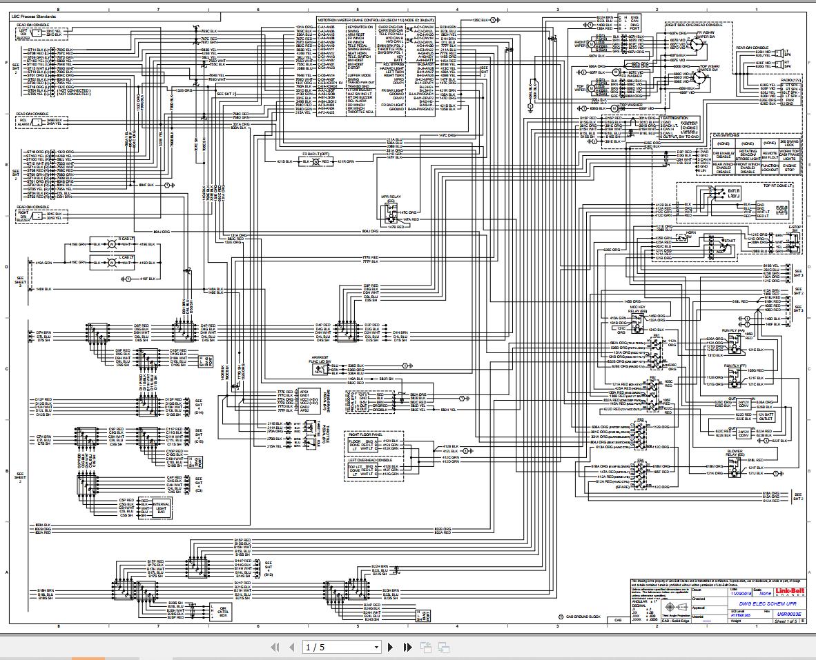 Link Belt Crane RTC U6 Hydraulic and Electrical Diagrams