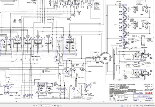 Link Belt Crane TCC 1000 LB Electrical and Hydraulic Diagrams 1