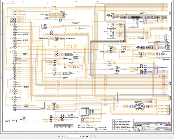 Link Belt Crane TCC 1100CE Electrical and Hydraulic Diagrams
