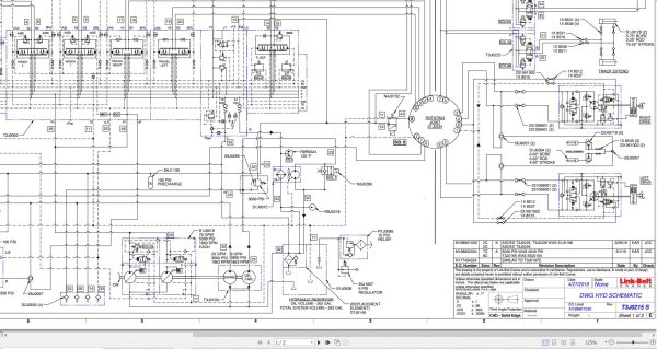Link Belt Crane TCC 1400 Electrical and Hydraulic Diagrams 1