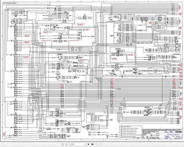 Link Belt Crane TCC 1400CE Electrical and Hydraulic Diagrams