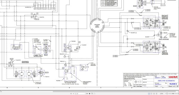Link Belt Crane TCC 2500 Electrical and Hydraulic Diagrams 1