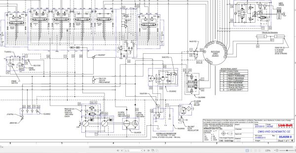Link Belt Crane TCC 500CE Electrical and Hydraulic Diagrams