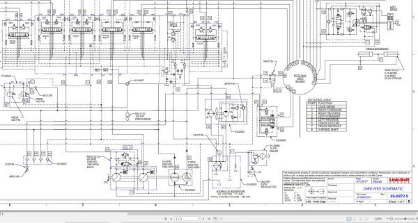 Link Belt Crane TCC 500F Electrical and Hydraulic Diagrams 1