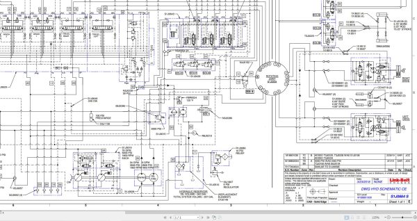 Link Belt Crane TCC 750 Electrical and Hydraulic Diagrams 1