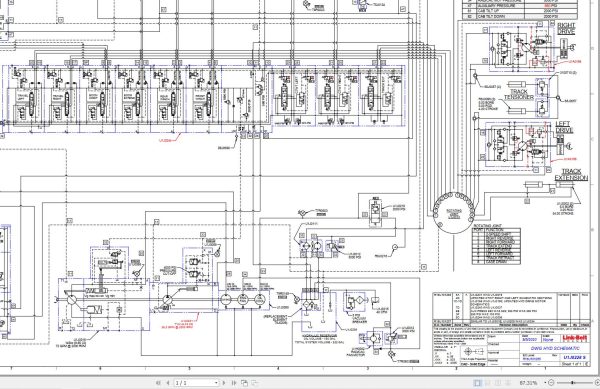 Link Belt Crane TCC 800 Electrical and Hydraulic Diagrams 1