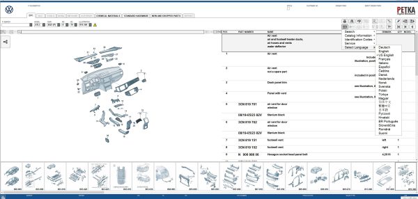 Volkswagen Cars EPC 8.3 01.2025 1586 Spare Parts Catalog 6