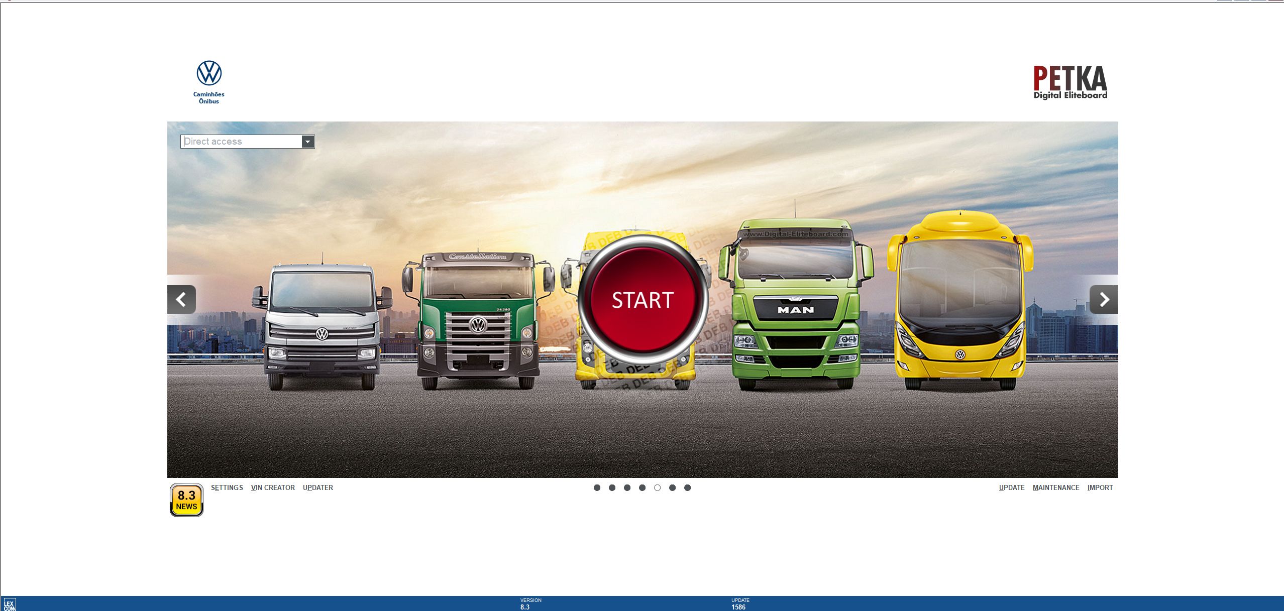 Volkswagen Truck Bus EPC 8.3 01.2025 1586 Spare Parts Catalog 1