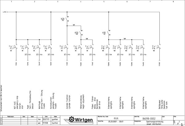 Wirtgen Cold Milling Machine 1300 2000 DC Circuit Diagram 86098 02 1 scaled