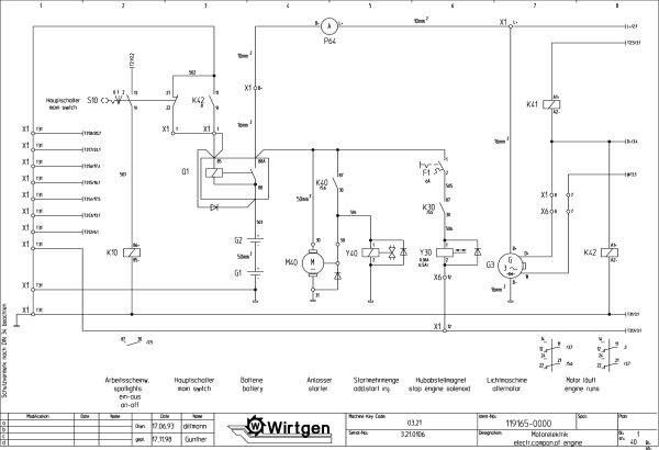 Wirtgen Cold Milling Machine 2100 DC DCR Circuit Diagram 119165 00 scaled