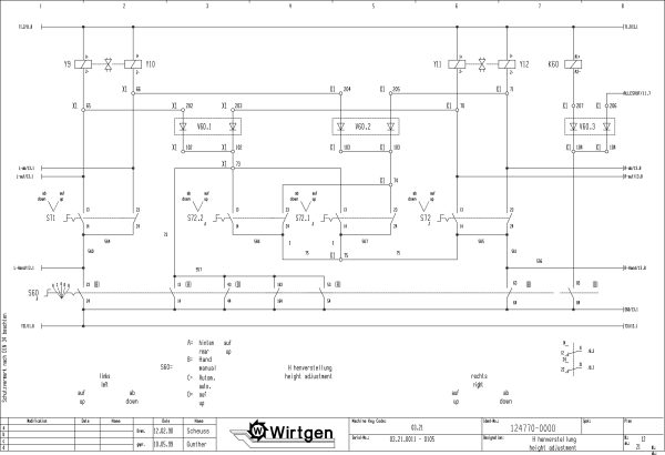 Wirtgen Cold Milling Machine 2100 DC DCR Circuit Diagram 124770 00 1 scaled