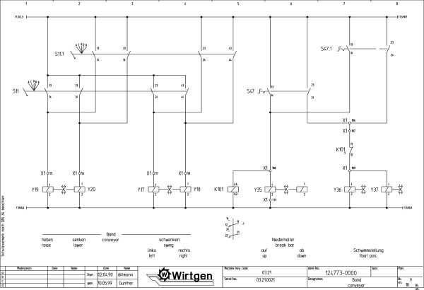 Wirtgen Cold Milling Machine 2100 DC DCR Circuit Diagram 124773 00 1 scaled