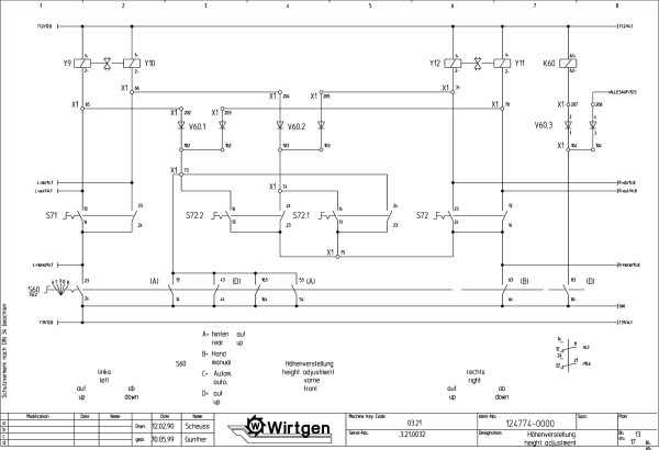 Wirtgen Cold Milling Machine 2100 DC DCR Circuit Diagram 124774 00 1 scaled