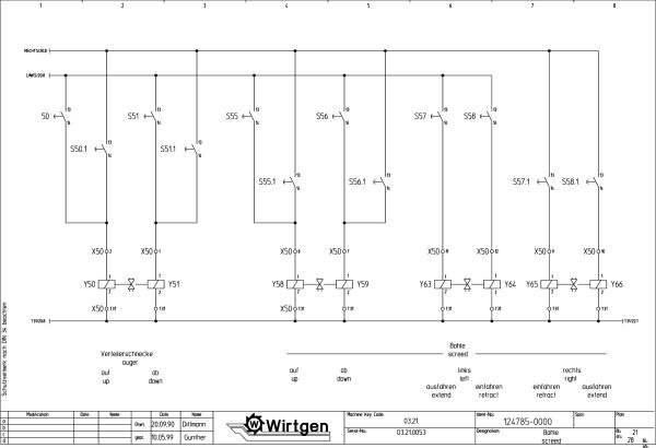 Wirtgen Cold Milling Machine 2100 DC DCR Circuit Diagram 124785 00 1 scaled